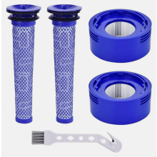 Paquete de 2 filtros HEPA posteriores al motor y prefiltros para aspiradoras inalámbricas Dyson V8 V7 Animal Absolute (accesorios de repuest