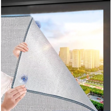 7mm Thick Aluminum Foil Thermal Insulation Reflective Window Film Heat Control Anti UV Window Tint for Car, Non Adhesive