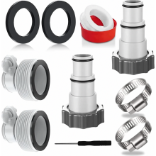 Juego de 4 adaptadores para mangueras de piscina Intex, conectores tipo A y B para mangueras de 32 mm y 38 mm, adaptadores para bombas.