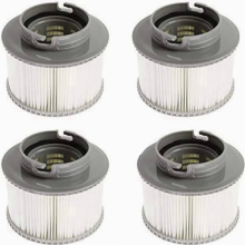 Cartuchos de filtro de reposição para banheiras de hidromassagem Bubble Spa, versão aprimorada para todos os modelos, pacote com 4 unidades.