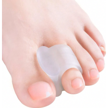 Teenspreiders, 10 stuks gel teenspreiders voor correctie van hallux valgus, overlappende tenen, transparante siliconen teenspreiders