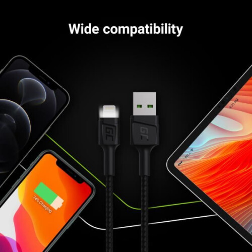 Green Cell KABGC05 lightning cable 1.2 m Black 2