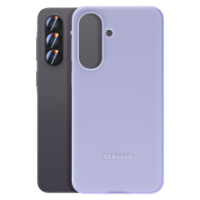 Funda - SAMSUNG - Galaxy A57 - Silicona lisa lavanda - Bordes elevados - Fina y ligera