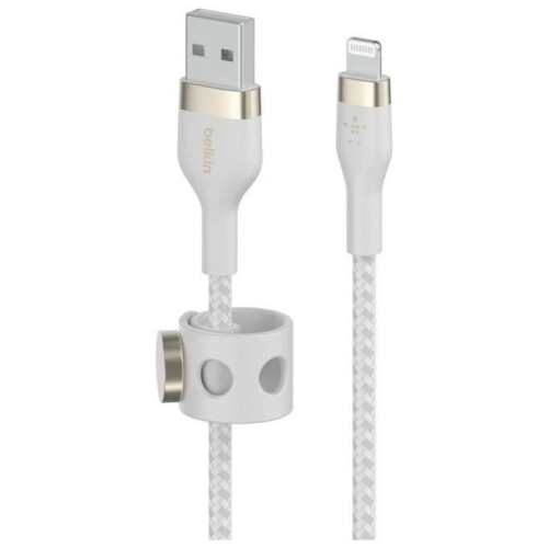 Belkin Cable USB-A a Lightning - BELKIN - BoostCharge Pro Flex - 3 m - Certificado MFi - Compatible con iPhone 14, 13, 12 2