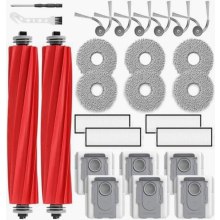 Juego de 26 piezas de repuesto para aspiradora robot, 2 cepillos giratorios, 4 filtros HEPA, 6 bolsas para polvo, 6 paños de fregona, 6 cepi