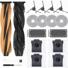 Zubehörset für Saugroboter L40s Pro Ultra, X50 Ultra Complete und L50 Pro Ultra, 4 Staubbeutel, 4 Wischpads, 2 Hauptdüsen