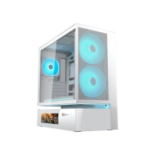 Gaming PC Gehäuse - COUGAR - CGR-2DA4W-MV - Weiß - Seitenpaneel aus gehärtetem Glas - ATX-kompatibel