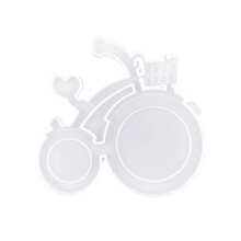 VéLo Photo Cadre Cristal RéSine éPoxy Moule Bricolage Cadre Photo Ornement Bureau DéCoration Pendentif Silicone Moule