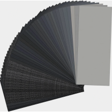 Schuurpapierset, korrelgrootte 120 tot 10000, waterdichte natte en droge vellen voor machinaal schuren, hout, epoxyhars, verf, steen.