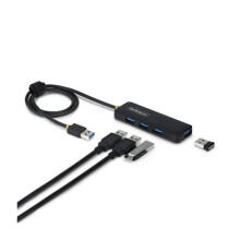 USB-A-Hub - STARTECH.COM - 4 Ports - USB 3.0 (5 Gbps) - Bus-powered - Schwarz