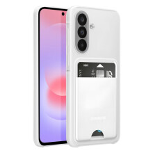Capa - SAMSUNG - Galaxy A37 - Poliéster flexível - Porta-cartões integrado - Bordas elevadas