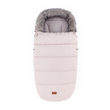 PETITE&MARS Sacco universale Comfy 4 in 1 Rosa Polveroso con pelliccia removibile, antivento e impermeabile per passeggino e navicella