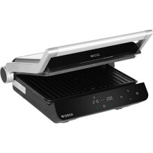 Gril Électrique - ECG - FORZA 5200 Fuego - Revêtement Antiadhésif - 2000 W - Réglage de Température - Commande Tactile - Minuterie