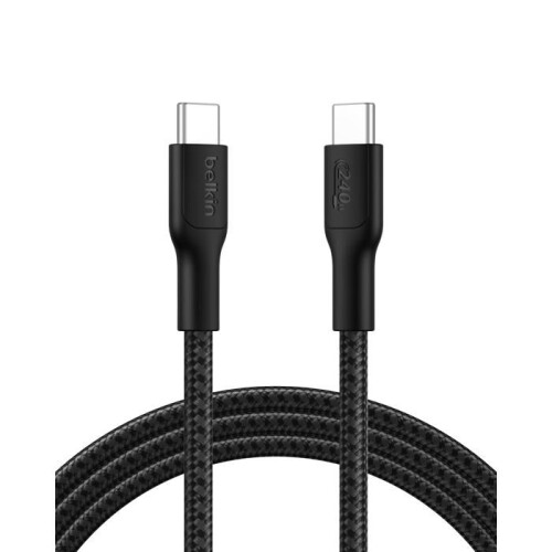 Belkin Cable USB-C - Belkin - BoostCharge - 240W - 2m - Negro