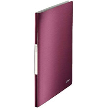 Rilegatura Protettiva - LEITZ - A4 - 40 Tasche - Granata - Resistente all'Acqua