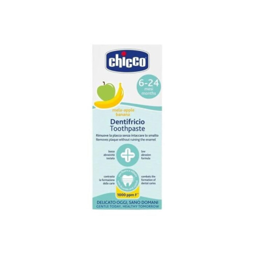 Chicco Kinderzahnpasta ohne Fluor Apfel-Banane 50 ml