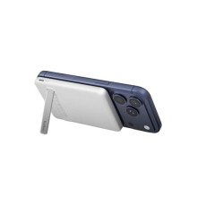 Boost. Carga Batería Externa Slim Magnética 5K y Soporte - Blanco - Limitada - BPD011hqWH - USB Tipo C - Litio-ion