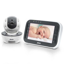 Babyphone con telecamera e schermo a colori 4.3" - Alecto - DVM200M - Bianco-Antracite