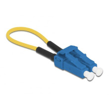 Fibre ottica Delock - 86924 - Adattatore Loopback - LC/UPC Monomodo (M) - Fibra ottica - 9/125 micrometri - Blu, Giallo ()