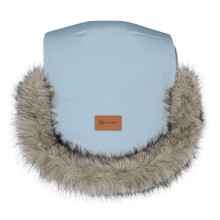 PETITE&MARS Guanti per passeggino Furry Guanti universali antivento impermeabili caldi con pelliccia Blu