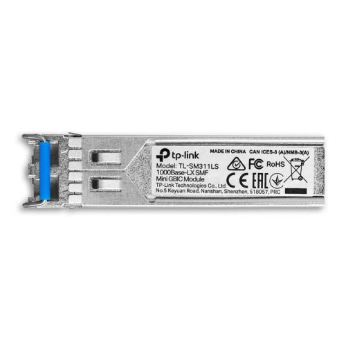 TP-LINK Module MiniGBIC unimode - TP-Link - TL-SM311LS - 3.1x4.3x2.1 cm - Noir - LC Duplex - Montage PCB - Ethernet 2