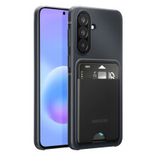 Funda - SAMSUNG - Galaxy A57 - Tarjetero integrado - Poliuretano suave - Negro
