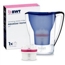 Carafe AQUAlizer Home Bleu Filtre à eau avec 1 cartouche au magnésium