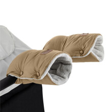 PETITE&MARS Guanti per passeggino Jasie Guanti universali per passeggino antivento impermeabili e caldi Caramello Beige