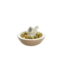Bol Apéritif - WIR RÄUMEN ALLES AUF! - Modell Eichhörnchen - 2 in 1 (Kernfach) - Braun - H11 x Ø16 cm