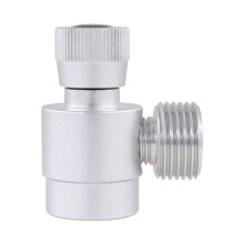 CO2-CylinderpåFyllningsadapter, Egentillverkad Gascylinderregulator M10X1 Till W21.8-14 Adapter FöR Argon, CO2, Blandad Gas, Silver
