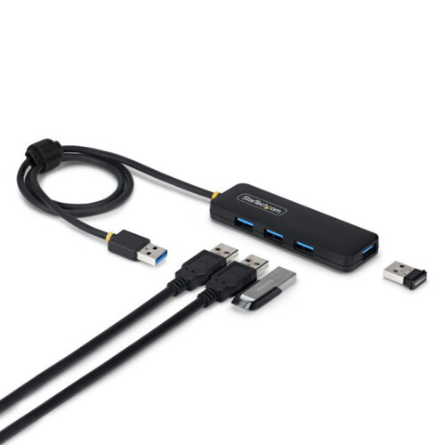 StarTech.com USB-A-Hub - STARTECH.COM - 4 Ports - USB 3.0 (5 Gbps) - Bus-powered - Schwarz 1