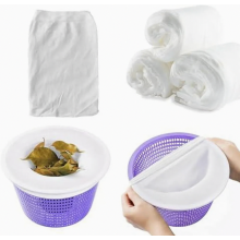 Confezione da 40 calzini per skimmer da piscina, calzini filtranti a maglia fine per cestello skimmer, calzini filtranti per piscina usa e g