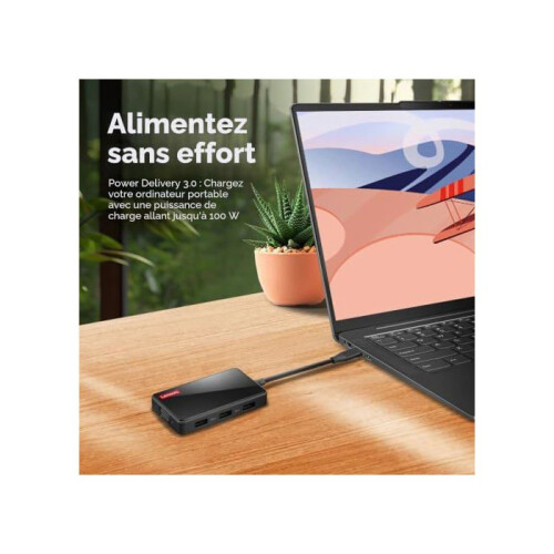 Lenovo 100 Ports USB-C Reise-Dock - Kunststoff - Laptops 1