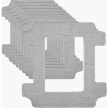 Set van 8 microvezel reinigingspads voor raamreinigingsrobots, wasbare en herbruikbare doeken die effectief vlekken en stof verwijderen.