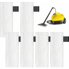 6 Vervangende doekjes voor Kärcher stoomreinigers, microvezel vloerdoekjes, geschikt voor Kärcher Easyfix modellen SC1, SC2, SC3, SC4, SC5.