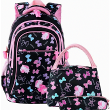 Schoolrugzakset voor meisjes, 3-delig, schooltas en dagrugzak voor kinderen, duurzaam voor school en vrije tijd