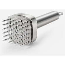 Vleesvermalser van 304 roestvrij staal voor biefstuk, rundvlees, varkensvlees, kip, barbecuevlees en gevogelte, robuuste vleeshamer met hand