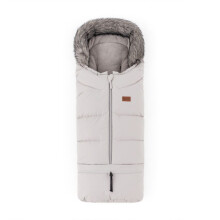 PETITE&MARS Sacco Nanna con Pelliccia ARCTIC Grigio 4in1 per Passeggino, Navetta, Seggiolino