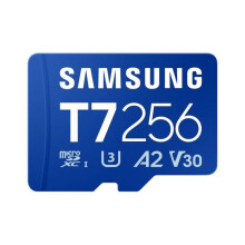 Cartão de memória - memória flash Samsung - MB-MB256T/WW - Micro SD T7 256GB