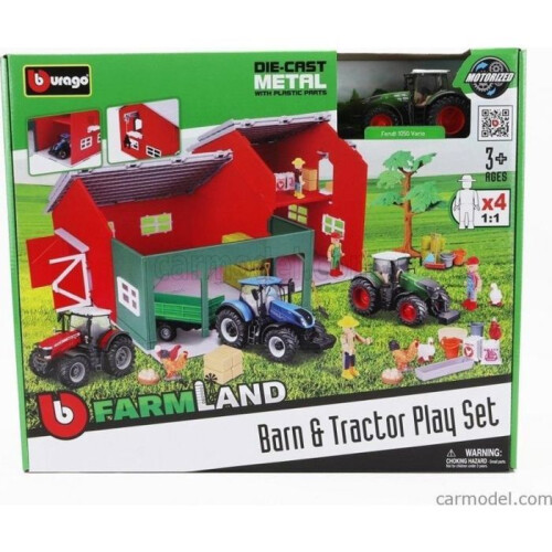 Trator - BBURAGO - Terras agrícolas - Vermelho - 1 trator - Plástico