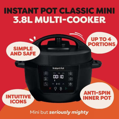 Multicuiseur - INSTANT POT - Classic Mini - 3,8 L - 7 fonctions - Noir 1