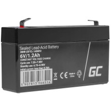 Batteria Ricaricabile GreenCell AGM 6V 1,2Ah accumulatore al Gel Piombo Cicli senza Manutenzione Batteria VRLA impermeabile Resistente