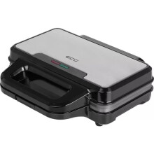 Sandwichmaker - ECG - S 2120 Groß - Edelstahl - Antihaftbeschichtung - 900 W