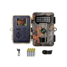 Caméra de Chasse HD-30 48MP 4K avec Détecteur de Mouvement - Rechargeable - Étanche - Plastique