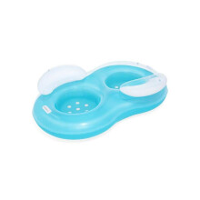 Zugfähige Luftmatratze - BESTWAY - Cool Comfort Deluxe - 2 Plätze - 2 Kopfstützen - Robuste Griffe
