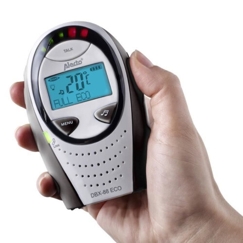 Alecto DBX-88 LIMITED - Babyphone Full Eco DECT avec écran, blanc/anthracite 2