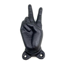 Lustiger Fingerhaken, Wandhaken, Daumen-hoch-förmige Dekohaken, Friedens-Fingerhaken aus Kunstharz zur Wandmontage, Wandhaken