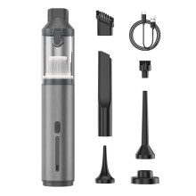 Ručný vysávač do auta - prenosný fúkač a nafukovač s vysokým sacím výkonom, sada 2 v 1 na čistenie auta/domácnosti