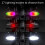 LED Sequential Turn Signal Lights for Motorcycle & Scooter - Ultra Bright 12V Direction Indicators with Dynamic Flow Projectio 5