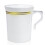 48 Pack 9oz（250ml） Plastic Coffee Cups with Handle - Disposable Mugs for Hot/Cold Drinks, Parties, Cafes 1